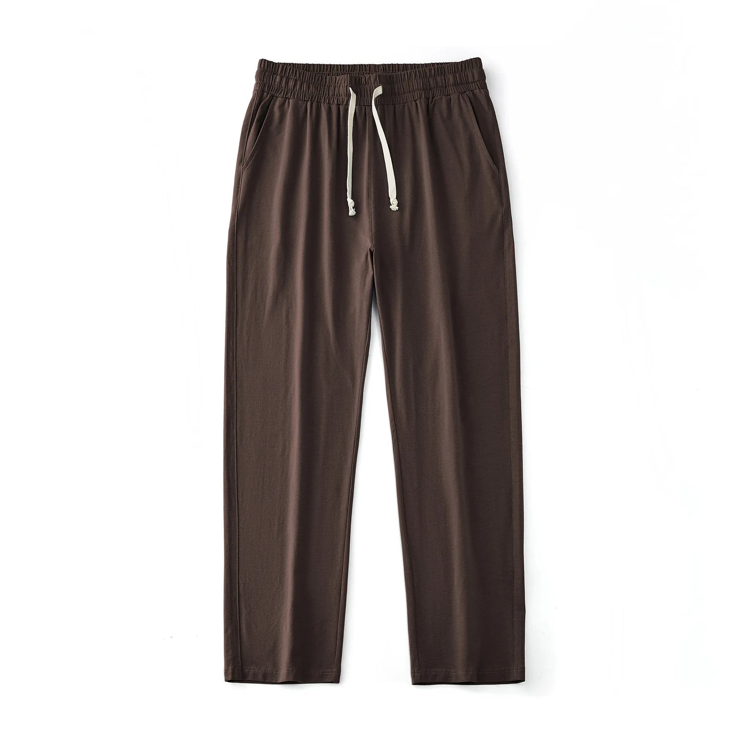 Men's 180G Combed Cotton Sport Pants Solid Color Straight Sweatpants Comfortable Casual Spring Autumn Homewear Men's pants