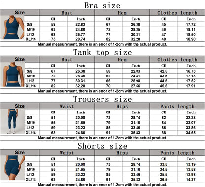 Seamless Athletic Wear Women's Clothes 2 Pieces Yoga Set Workout Sportswear Gym Clothing High Waist Leggings Fitness Sports Suit