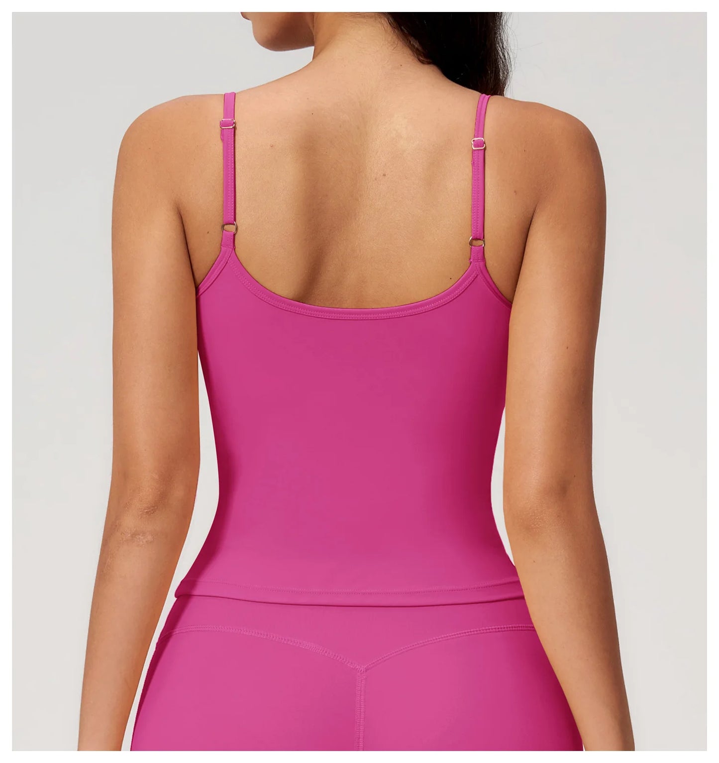Hearuisavy Women Shockproof Sexy Yoga Tank Top Running Gym Vest Removable Breast Pads Fitness Quick Dry Sports Sleeveless Top
