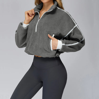 SWELTERING Women Fitness Gym Loose Yoga Long Sleeve Training Sport Top Female Workout Long Sleeve Yoga T-Shirt Sport Long Sleeve