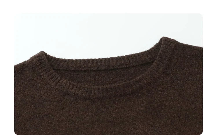 CHIC VEN New Women Sweaters Loose Casual O Neck Cartoon Cat Female Knitted Jumpers Pullovers for Girl Autumn Winter 2025
