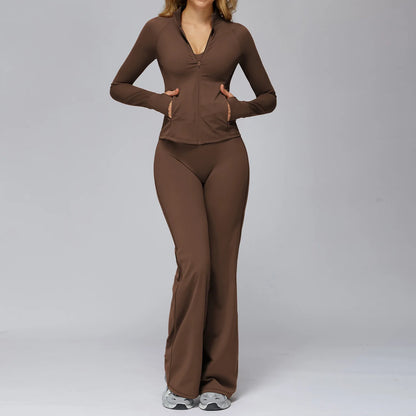 Yoga Set 2/3PCS Women Clothes Sports Outfits Fitness Tracksuit Yoga Suits Gym Legging Workout Long Sleeved Female Bra Sportswear