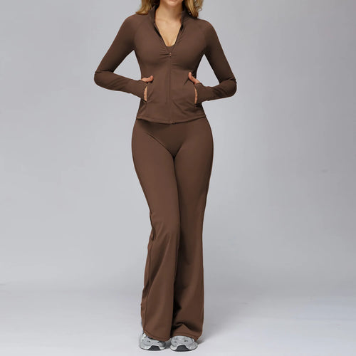 Yoga Set 2/3PCS Women Clothes Sports Outfits Fitness Tracksuit Yoga Suits Gym Legging Workout Long Sleeved Female Bra Sportswear