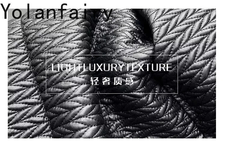 YOLANFAIRY Luxury Top Layer Sheepskin Leather Jackets for Man 2025 Winter Fashion White Goose Down Coat Warm Black Puffer Jacket