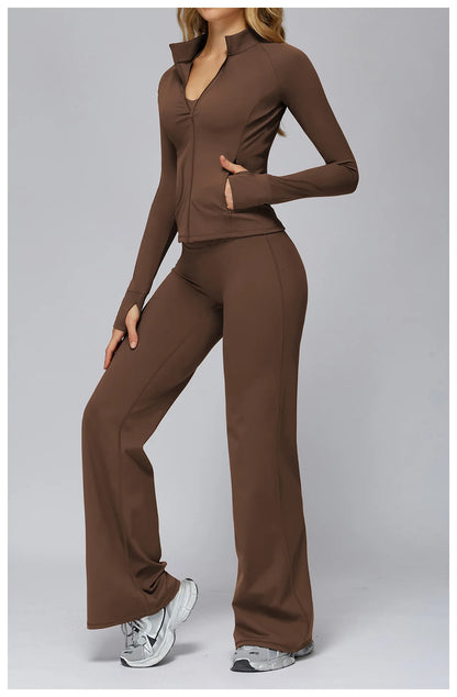 Yoga Set 2/3PCS Women Clothes Sports Outfits Fitness Tracksuit Yoga Suits Gym Legging Workout Long Sleeved Female Bra Sportswear