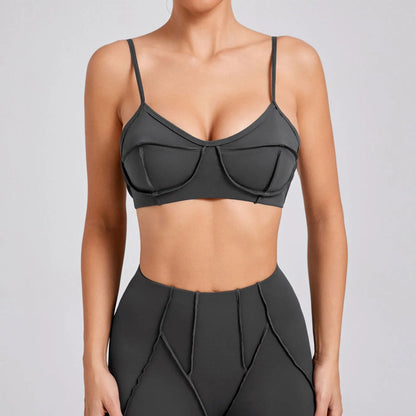 Sexy Yoga Shockproof Sports Bra Woman Quick Drying Gym Push Up Training Running Stretch Yoga Bra Top Design Bra Workout Crop Bra