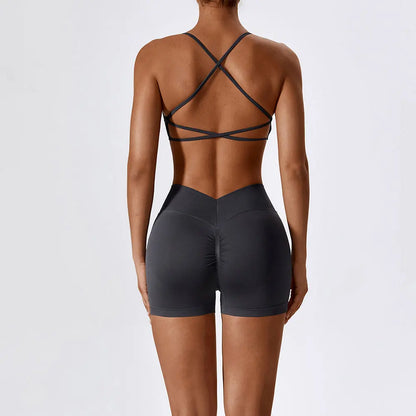 Seamless Yoga Set Gym Suits With Shorts Crop Top Sexy Bra Women's Pants 2 Pieces Set Running Workout Outfit Fitness Clothing