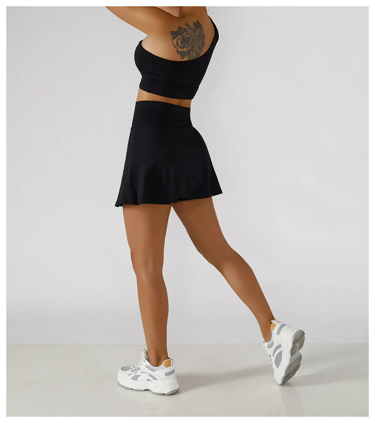 2PCS Summer Outdoor Leisure Yoga Set Women Gym Clothes Running Sports Fitness Set Breathable Yoga Tennis Clothes Suit