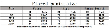High Waist Yoga Wide Leg Pants Women Gym Fitness Bell-bottoms Pants Push Up Sports Trousers Female Casual Workout Flared Pants
