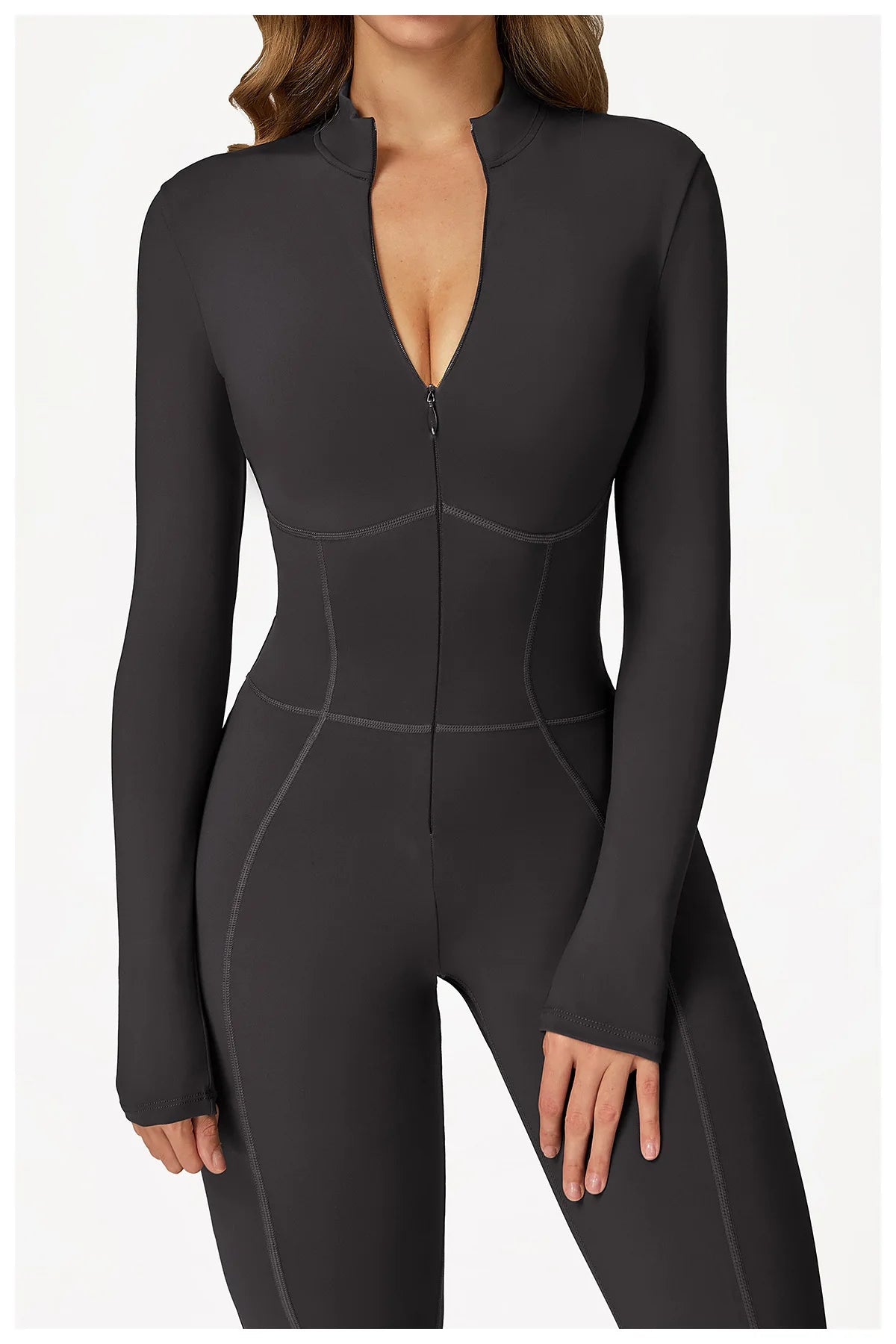 Winter Autumn Yoga Jumpsuit Women's One-piece Suit Sportswear Women Gym Rompers Long-sleeved Warm Overalls High Elastic Bodysuit