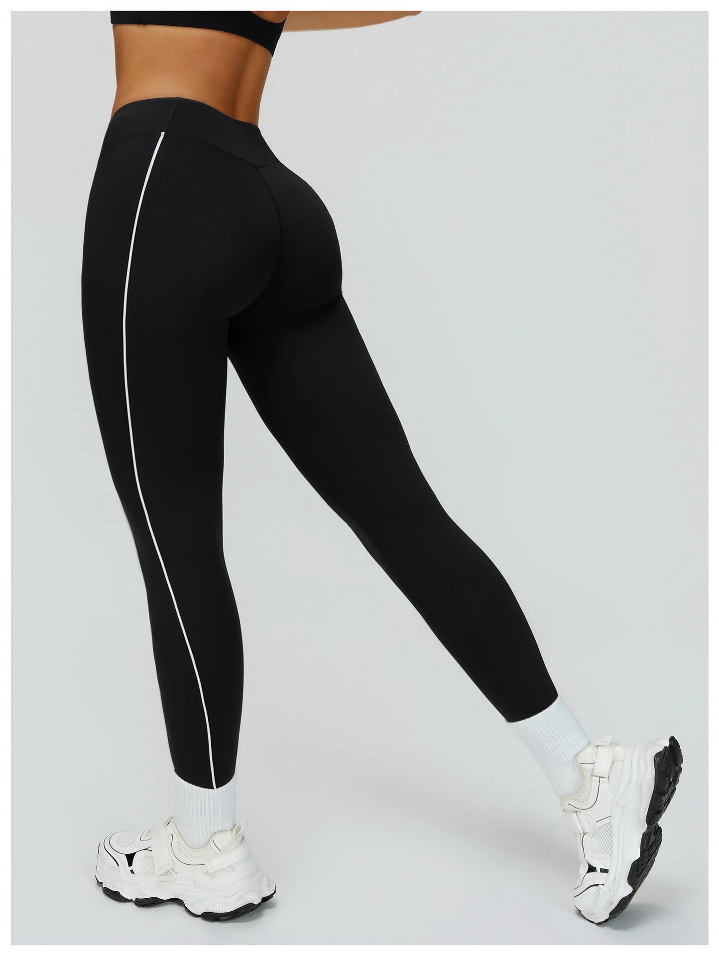 Women Yoga Leggings High Waist Gym Fitness Pants Stretch Sports Pants Female Push Up Workout Trousers Solid Color Tights Running