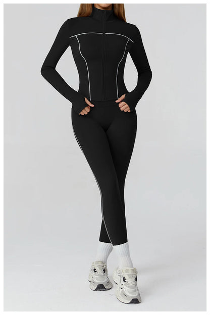 2/3PCS Yoga Suit Gym Fitness Set Women's Sports Running Workout Set Long Sleeve Sports Bra Female Athletic Wear Yoga Clothing