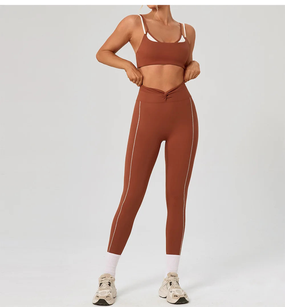 Yoga Bra Color Clashing Shockproof Sports Underwear Women Breathable Gym Fitness Top Female Yoga Workout Underwear Sports Top