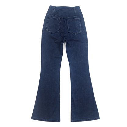 SOISOU Sexy Jeans For Women Leggings Yoga Pants Denim Bell-bottoms Soft Elastic Breathable High waist 4 Pockets Women's Pants