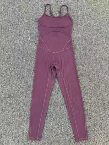 TRY TO BN Sports Jumpsuit Yoga Cross Adjustable Shoulder Straps Fitness Workout Bodysuit One Piece Sportswear Gym Women Clothing