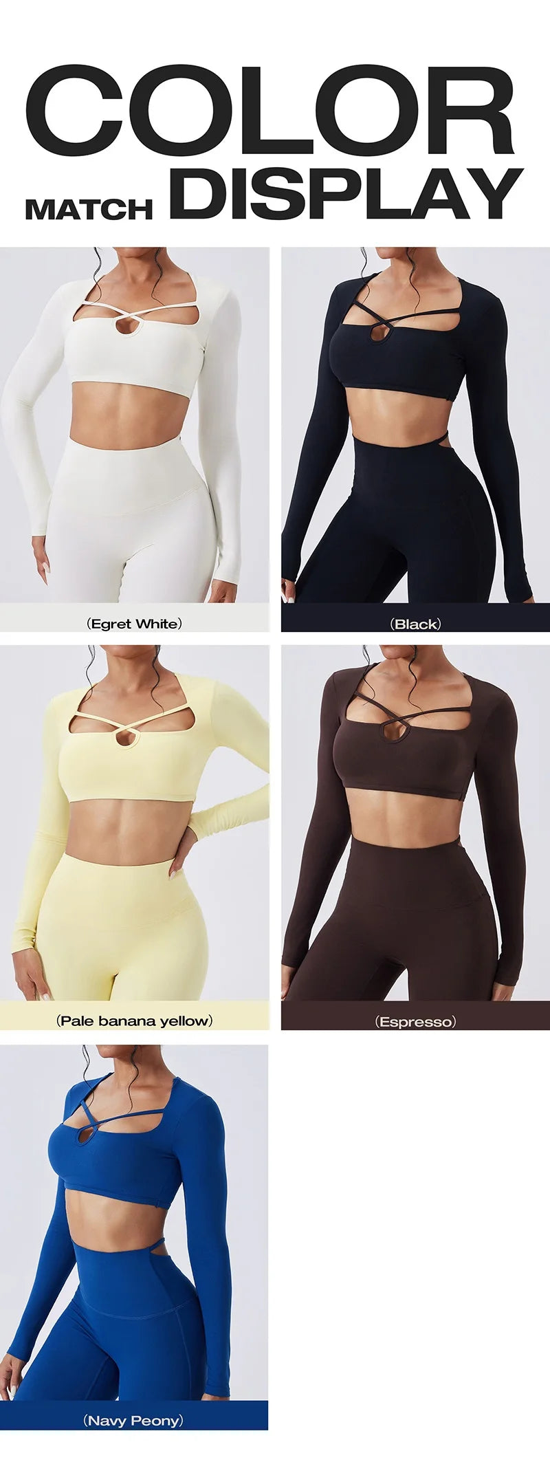 Cloud Hide Brown Yoga Suit Gym Woman Fitness Set Long Sleeve Sports Tracksuit Top Pants Workout Pilates Outfits Running Clothes