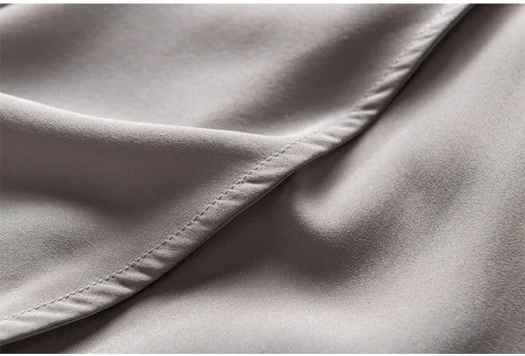 SuyaDream Silk Skirt for Woman 93%Silk 7%Spandex Solid A-line 2025 Spring Summer Chic Mid Skirts