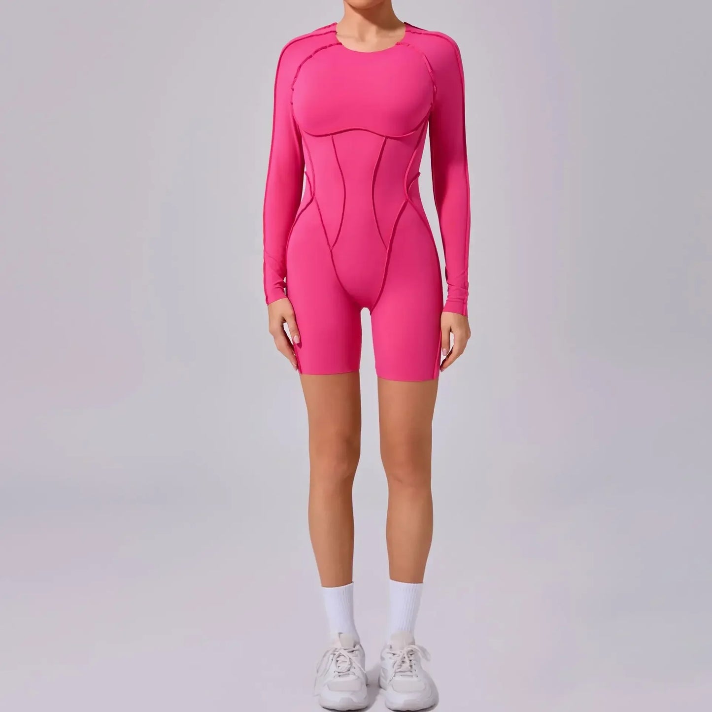 Seamless Yoga Jumpsuits Sports Fitness Splicing Hip-lifting One-Piece Hollow-out Beauty Back Gym Workout Bodysuits for Women