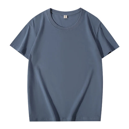 T-shirt Custom Men's And Women's Casual Tops With Printing Logo 100% Cotton Round Neck Short Sleeve T-shirt Embroidery Design
