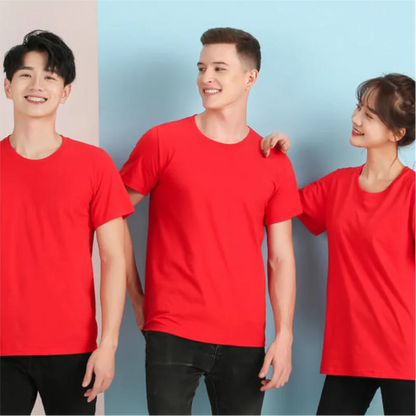 T-shirt Custom Men's And Women's Casual Tops With Printing Logo 100% Cotton Round Neck Short Sleeve T-shirt Embroidery Design