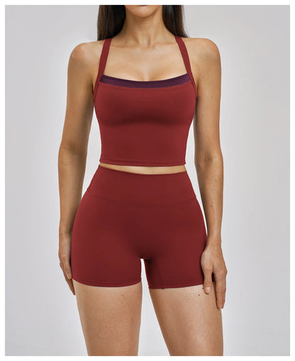 Yoga Vest Women's Shockproof Sports Underwear Gym Fitness Top Yoga Clothes Female Workout Underwear Running Push Up Sports Vest
