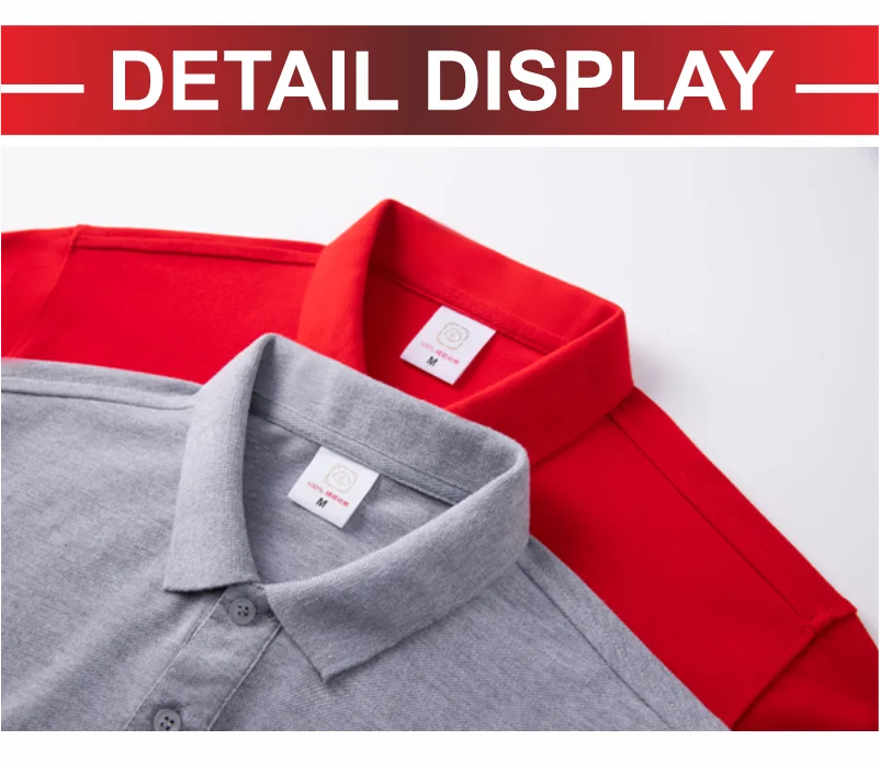 100% Cotton Polo Custom Logo High Quality Solid Color Polo Printing Design Company Clothing Embroidery Personality Brand