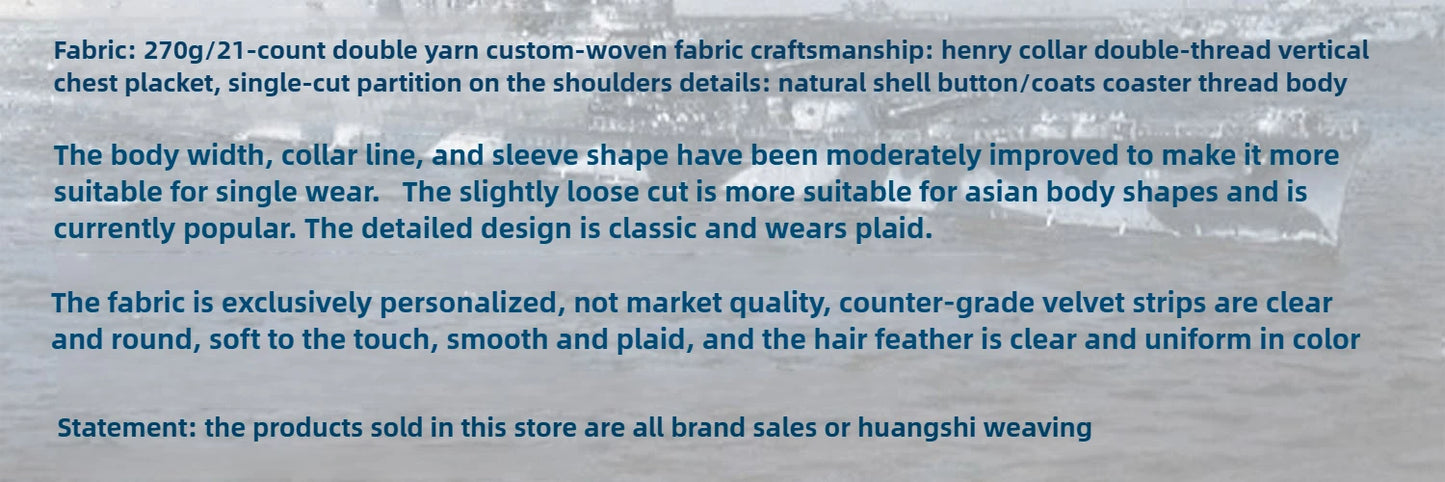 American retro striped long sleeved T-shirt for men, heavy-duty cotton washed T-shirt, oversized casual Henry collar base shirt