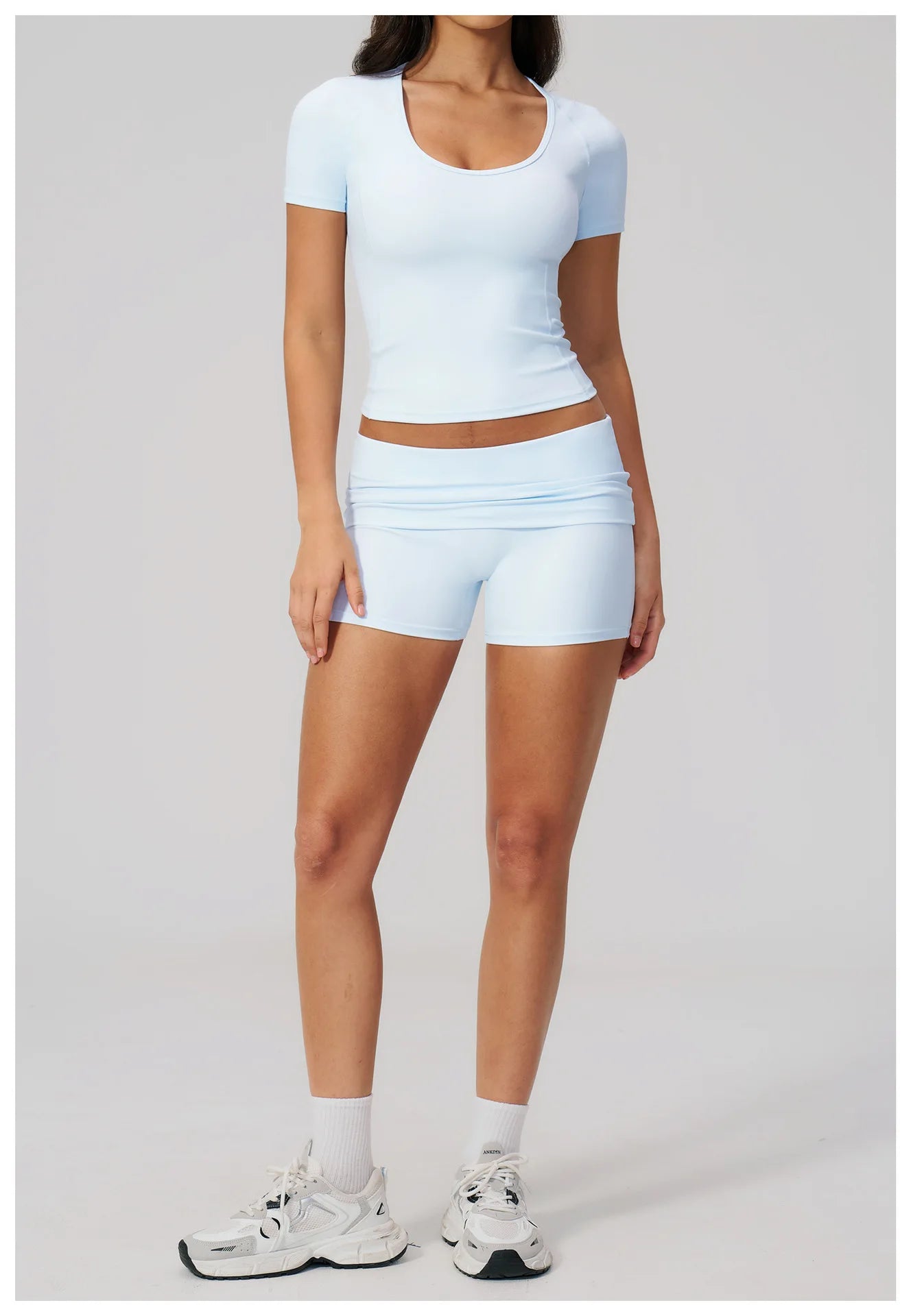 Sexy Women Yoga Shirts Fitness Sports T-Shirts Gym Workout Short Sleeve Top Running Active Wear Femme Sports Top Workout Shirts