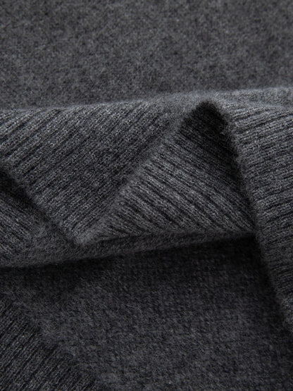 CHICUU Women Autumn Winter O-neck Vintage Style Pullover Sweater 100% Cashmere Knitwear Thick Warm Jacquard Knitting Sweater Top