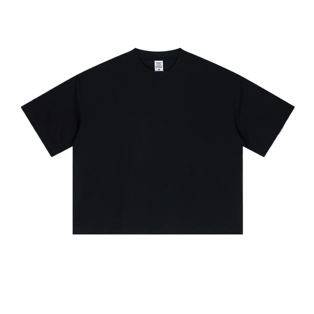 Custom LOGO Men's 240G Cotton Polyester American Cool Short Width Boxyfit Loose Short Sleeve T-Shirt Casual Top