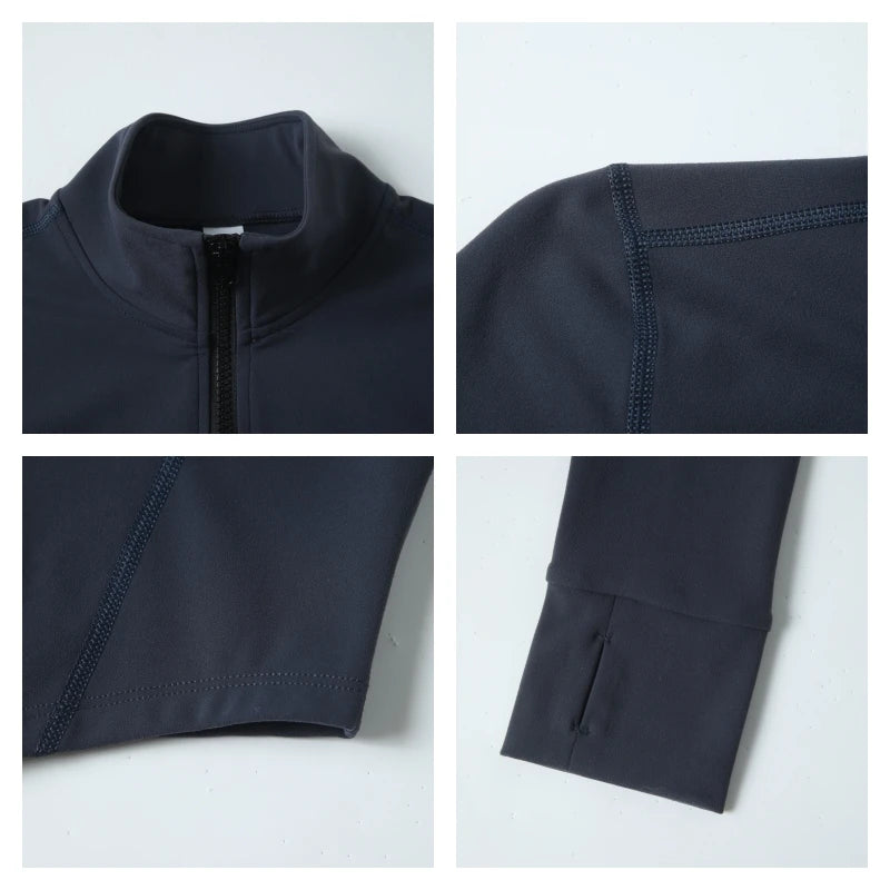 Hearuisavy Summer Ultra-Soft Fabrics 2Pcs Long Sleeve Gym Set Women Quick-Dry Yoga Clothes Workout Leggings Suit Sports Jackets