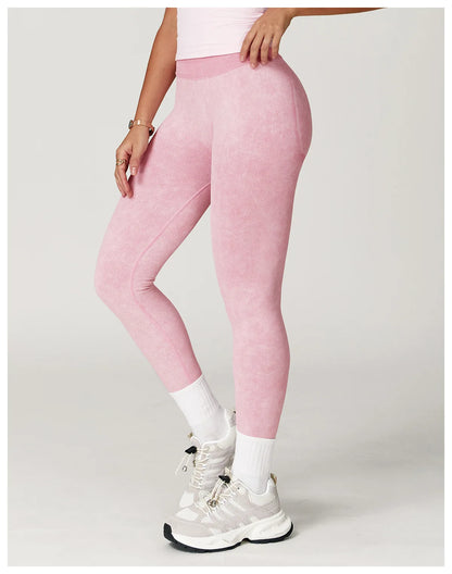 Custom LOGO Women's Seamless Sandblasting Yoga Pants High Waist Hip Lift Tight Running Sports Fitness Yoga Pants