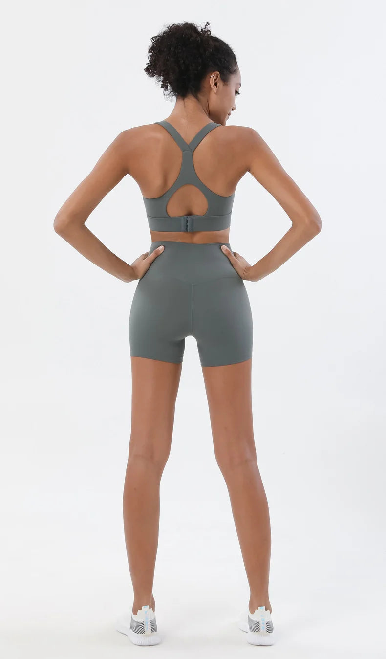 TRY TO BN Women High Waisted Gym Shorts Butt Lifting Breathable Biker Shorts Fitness Running Yoga Workout Cycling Sports Shorts