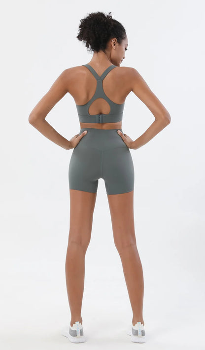 TRY TO BN Women High Waisted Gym Shorts Butt Lifting Breathable Biker Shorts Fitness Running Yoga Workout Cycling Sports Shorts