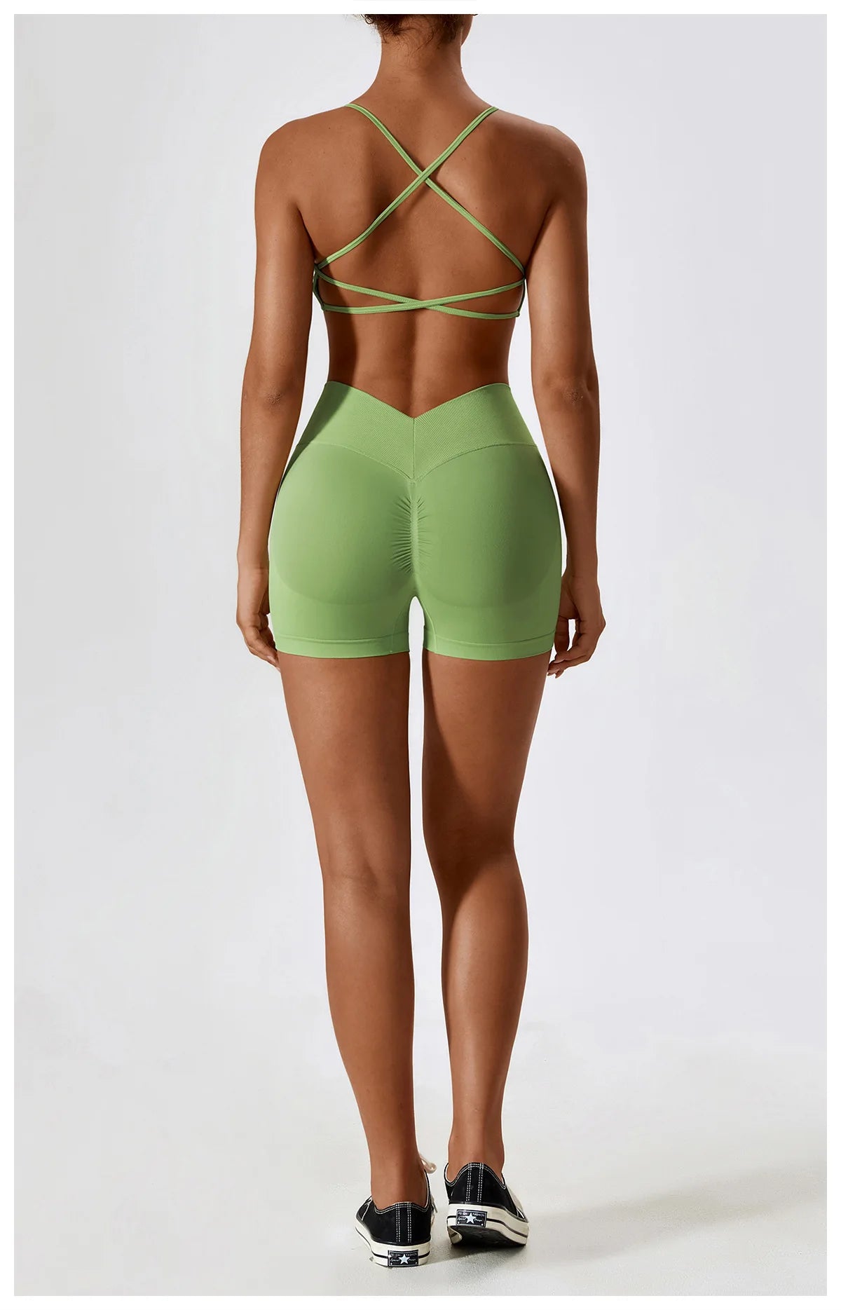 Seamless Yoga Set Gym Suits With Shorts Crop Top Sexy Bra Women's Pants 2 Pieces Set Running Workout Outfit Fitness Clothing