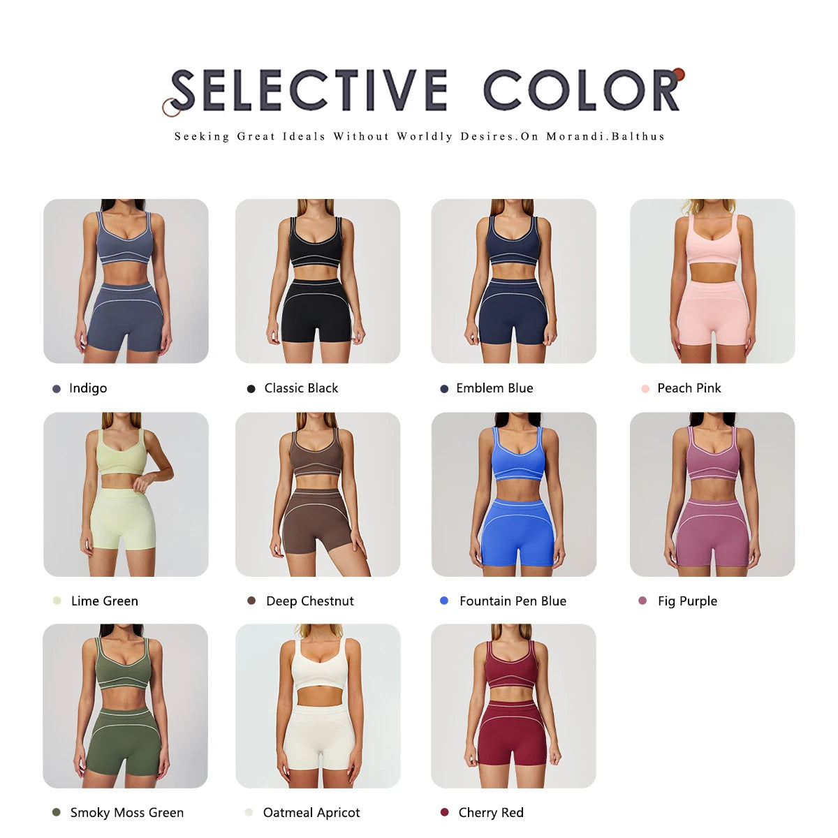 Hearuisavy Summer Yoga Set 2Pcs Women High Support Push Up Sports Top Butt-Lifting Fitness Pants Outdoor Cycling Sports Bra Suit