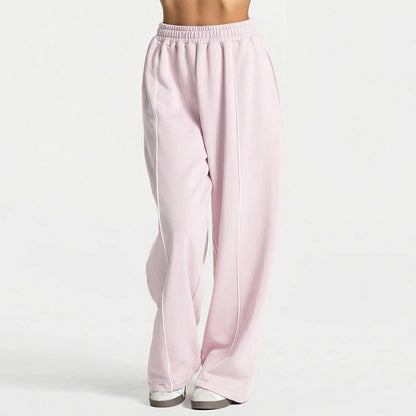 Hearuisavy Women Yoga Pants High Waist Casual Straight Wide Leg Pants Loose Sports Bottoms Outdoor Running Gym Long Trousers