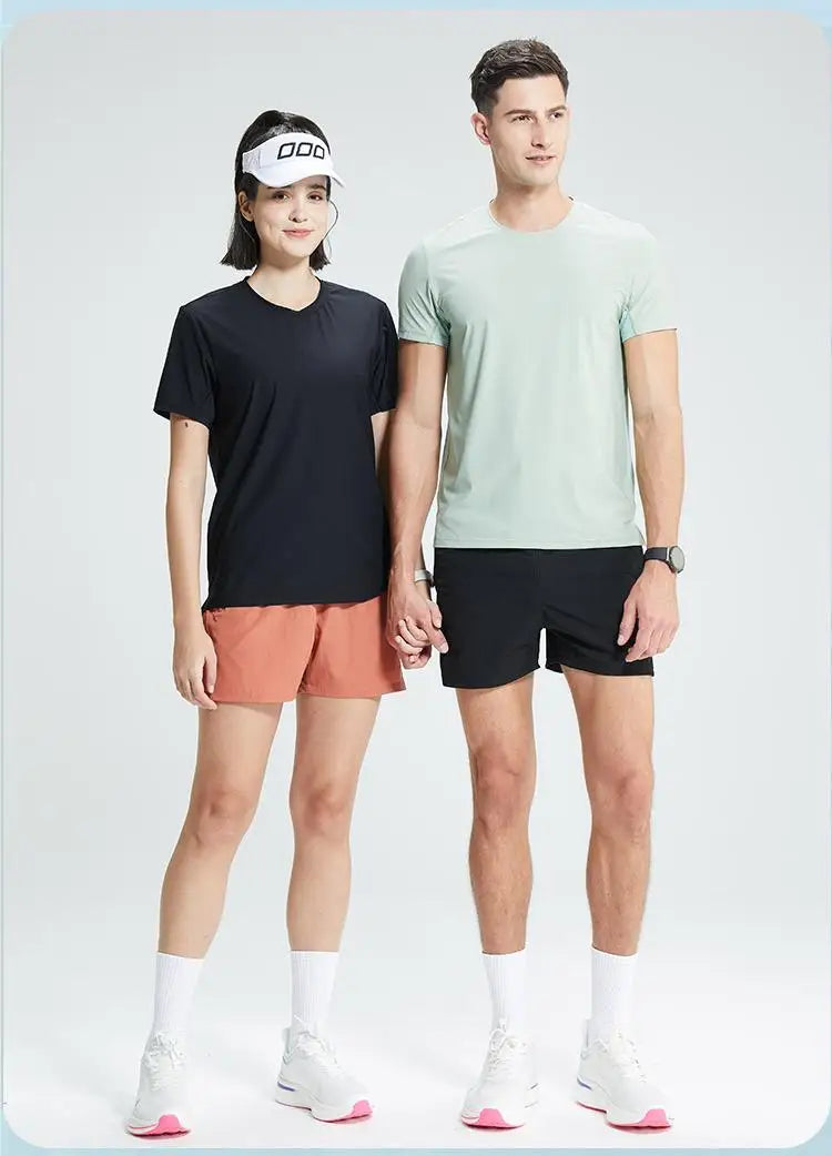 #4111001-XIYU Custom  LOGO Dry fit New Men's High Elastic Sports Casual T-shirt Cool Breathable Quick Drying Outdoor Sports