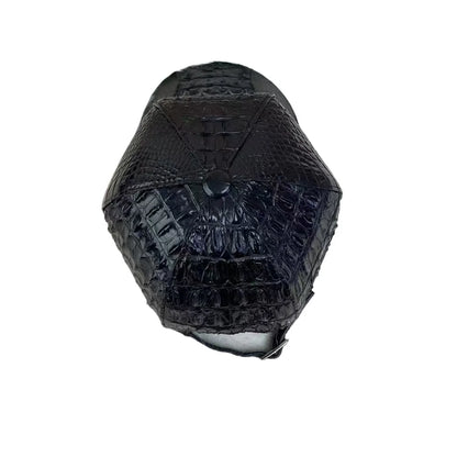 Fashionable men's real crocodile leather cap outdoor casual sun protection travel baseball cap adjustable