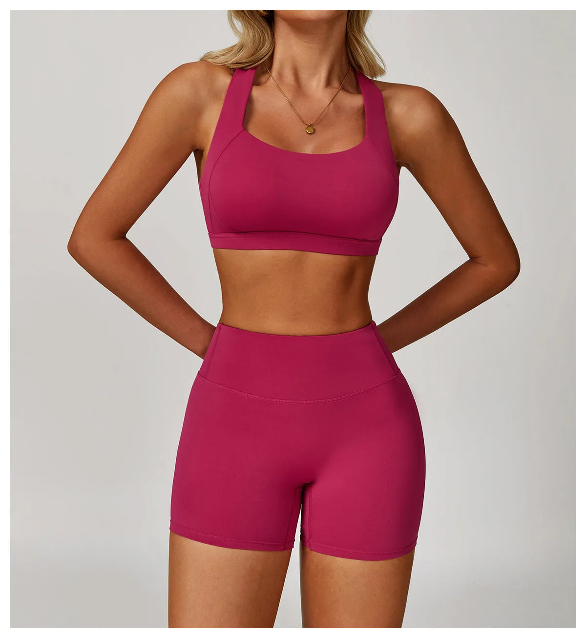 Yoga Fitness Bra Shock-absorbing Sports Bra Breathable and Quick Drying Training Running Women's Underwear High Strength Gym Bra