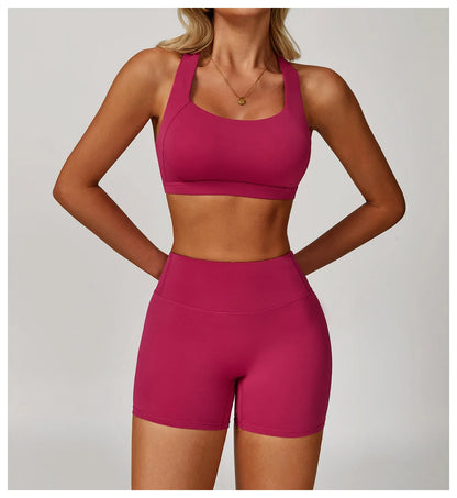 Yoga Fitness Bra Shock-absorbing Sports Bra Breathable and Quick Drying Training Running Women's Underwear High Strength Gym Bra
