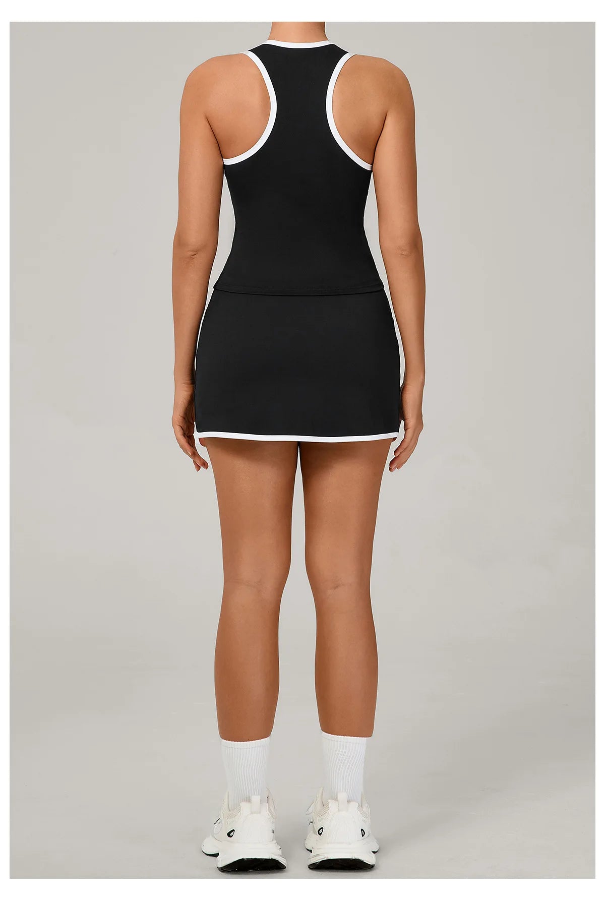 Women Tracksuit 2PCS Yoga Set Sexy Sport Bra High Waist Yoga Short Skirt Gym Clothes Fitness Sleeveless Workout Suit Sporstwear