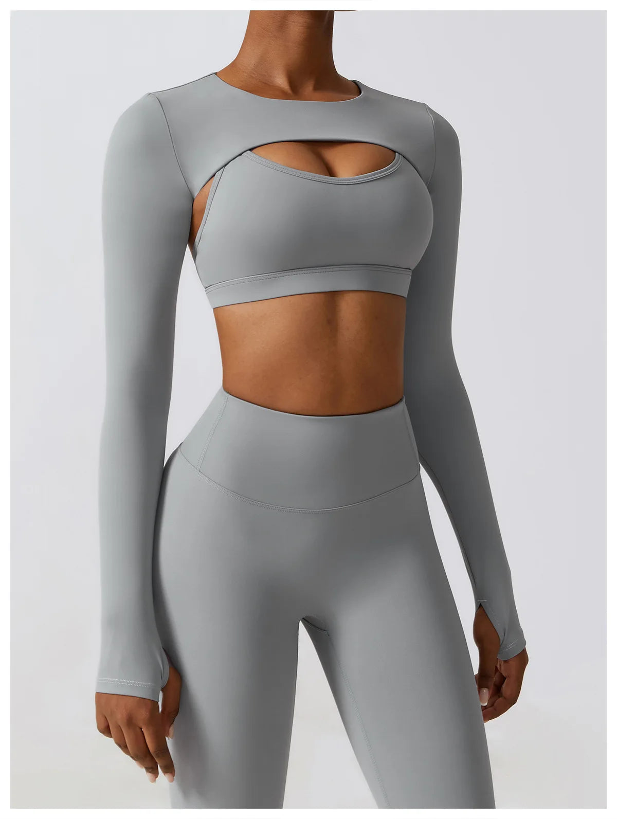 Customized LOGO women's autumn and winter tight yoga clothes quick-drying sports and thin fitness clothes three-piece set
