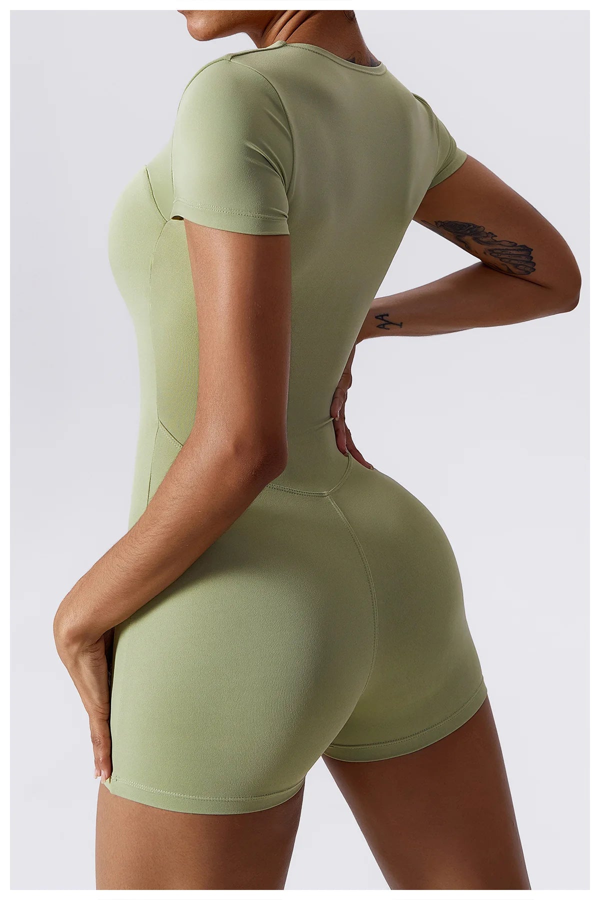 Summer Yoga Suit Women's Short One Piece Sports Suit Short Sleeve Gym Clothes Push Up Training Fitness Yoga Bodysuit Sportswear