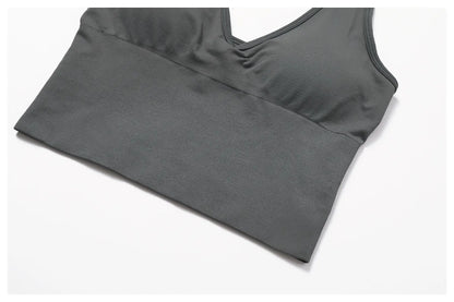 Sexy Seamless Sports Bras Halter Yoga Bra Women Fitness Gym Top Shockproof Running Workout Fast Dry Underwear Female Yoga Vest