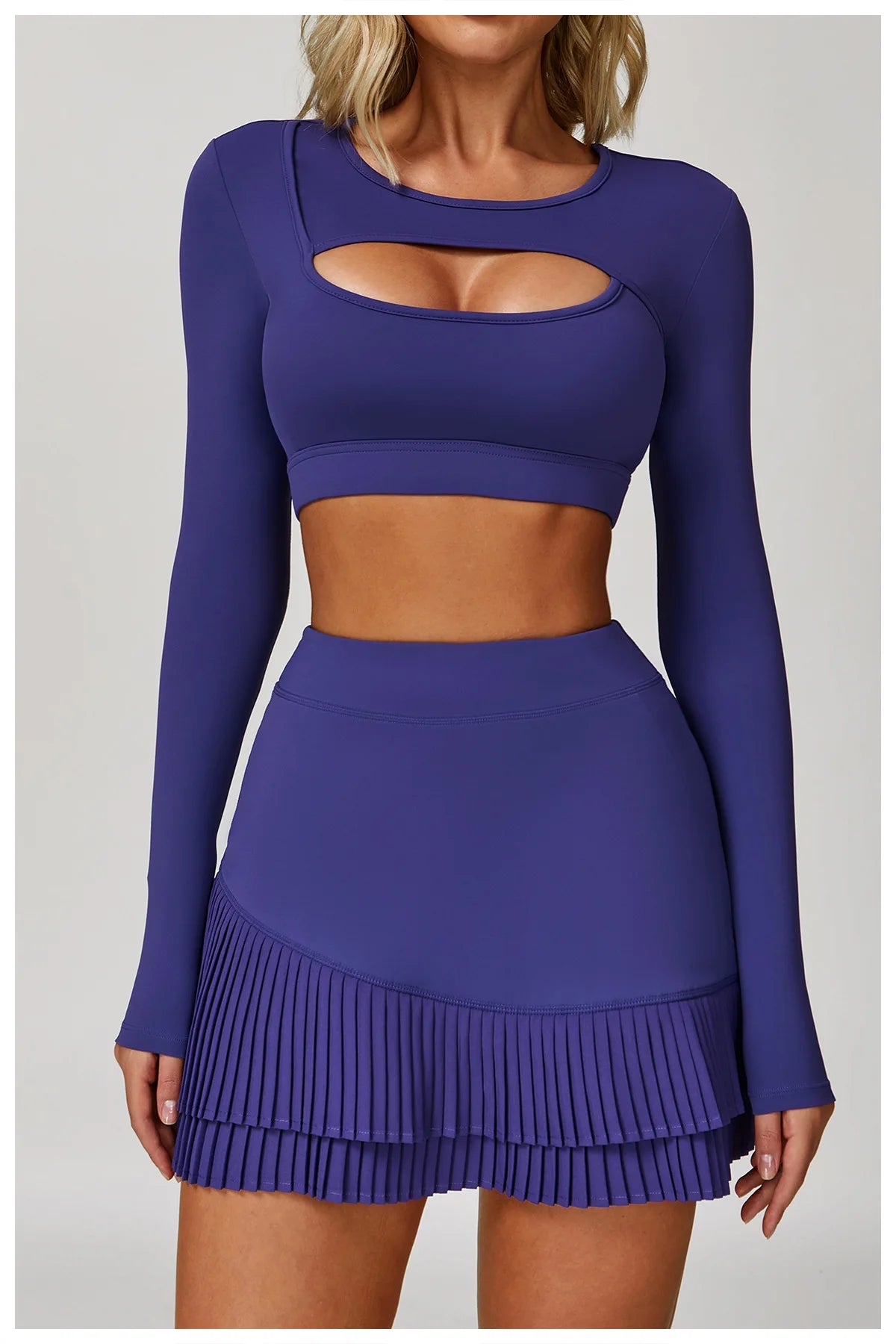 Women Yoga Shirts Crop Top Long Sleeves Sexy Hollow Out Shirts for Women Yoga Sports Fitness Gym Clothes Push Up Workout Tops
