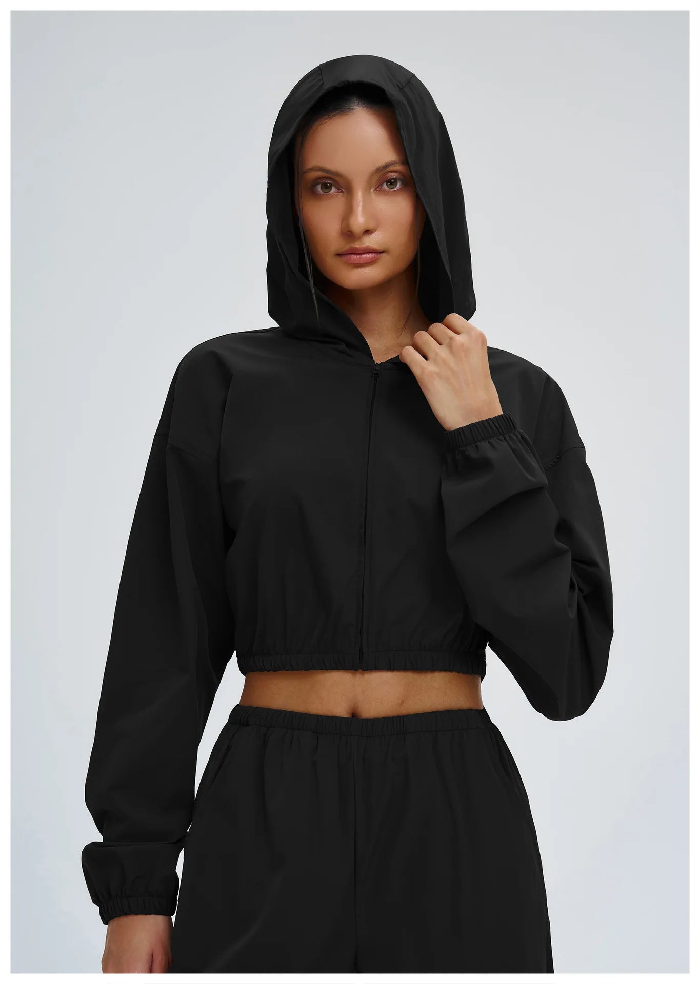 Women Outdoors Sun Protection Yoga Long Sleeve Zipper and Pockets Gym Fitness Jacket Female Running Workout Sports Yoga Shirts
