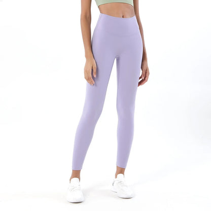 TRY TO BN New 46 Color Yoga Pants Sports Leggings Women Fitness Nylon High Waist Leggings Workout Trousers Training Gym Clothing