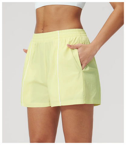 Summer Buttock Lift Gym Sweatpants For Women Loose Comfy Pocket Sport Pants Casual Outdoor Running Workout Yoga Shorts Female