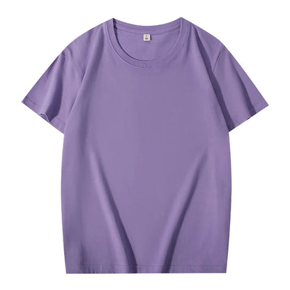T-shirt Custom Men's And Women's Casual Tops With Printing Logo 100% Cotton Round Neck Short Sleeve T-shirt Embroidery Design